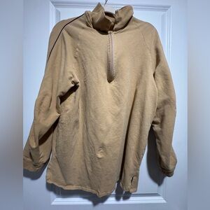 Givenchy for Singapore Airlines Men's Beige Zip-Up Sweater